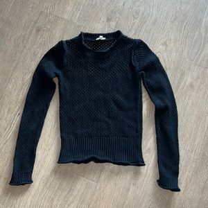Aritzia Wilfred Free black scoop neck sweater